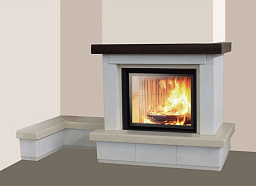 Облицовка Gemma sx, с банкеткой, под Stile (EdilKamin)
