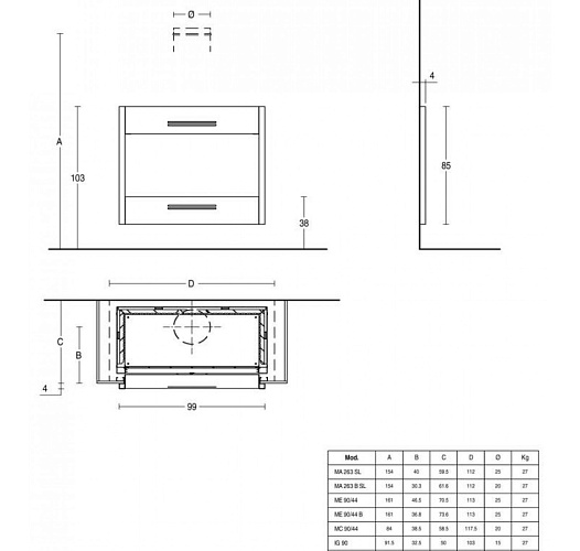 Piazzetta calais grigio ferro_1