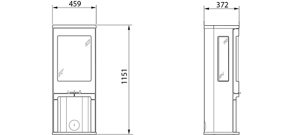 Камины из металла Contura 750A_2