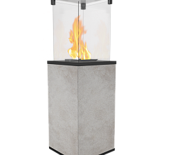 Газовый камин Kratki Patio/Mini/M/G31/37MBAR/Q/O/G Oxide Grigio керамогранит ручное управление Kratki Patio/Mini/M/G31/37MBAR/Q/O/G Oxide Grigio керамогранит ручное управление